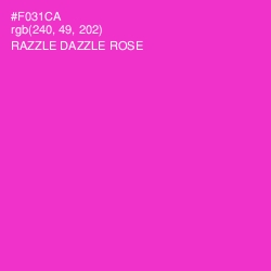 #F031CA - Razzle Dazzle Rose Color Image