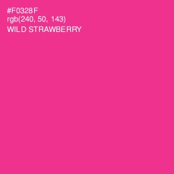 #F0328F - Wild Strawberry Color Image