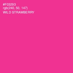 #F03293 - Wild Strawberry Color Image