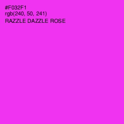 #F032F1 - Razzle Dazzle Rose Color Image