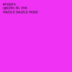 #F032F4 - Razzle Dazzle Rose Color Image
