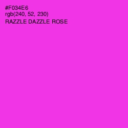 #F034E6 - Razzle Dazzle Rose Color Image