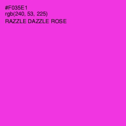 #F035E1 - Razzle Dazzle Rose Color Image