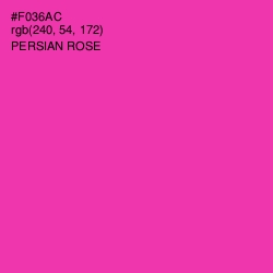 #F036AC - Persian Rose Color Image