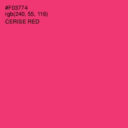 #F03774 - Cerise Red Color Image