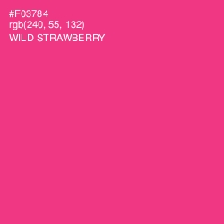#F03784 - Wild Strawberry Color Image