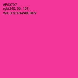 #F03797 - Wild Strawberry Color Image