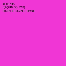 #F037D5 - Razzle Dazzle Rose Color Image