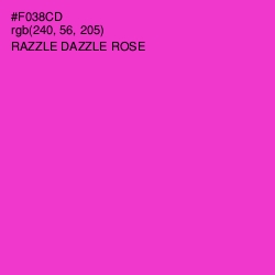#F038CD - Razzle Dazzle Rose Color Image
