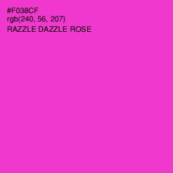 #F038CF - Razzle Dazzle Rose Color Image