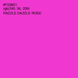 #F038D1 - Razzle Dazzle Rose Color Image