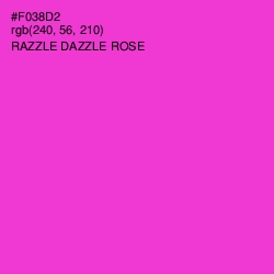 #F038D2 - Razzle Dazzle Rose Color Image