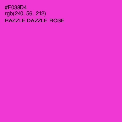 #F038D4 - Razzle Dazzle Rose Color Image
