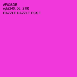 #F038DB - Razzle Dazzle Rose Color Image