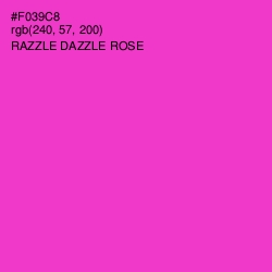 #F039C8 - Razzle Dazzle Rose Color Image