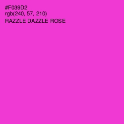 #F039D2 - Razzle Dazzle Rose Color Image