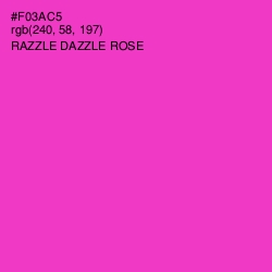 #F03AC5 - Razzle Dazzle Rose Color Image