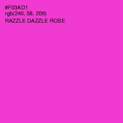 #F03AD1 - Razzle Dazzle Rose Color Image