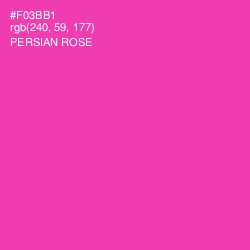 #F03BB1 - Persian Rose Color Image