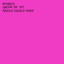 #F03BC5 - Razzle Dazzle Rose Color Image