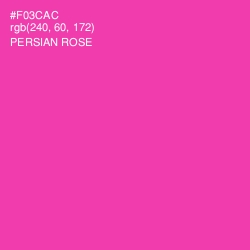 #F03CAC - Persian Rose Color Image