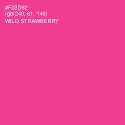 #F03D92 - Wild Strawberry Color Image