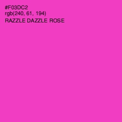 #F03DC2 - Razzle Dazzle Rose Color Image