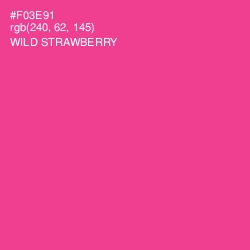 #F03E91 - Wild Strawberry Color Image