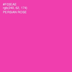 #F03EAE - Persian Rose Color Image