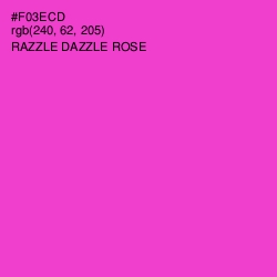 #F03ECD - Razzle Dazzle Rose Color Image