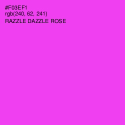 #F03EF1 - Razzle Dazzle Rose Color Image