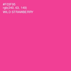#F03F95 - Wild Strawberry Color Image