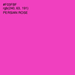 #F03FBF - Persian Rose Color Image