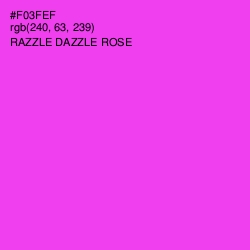 #F03FEF - Razzle Dazzle Rose Color Image