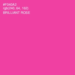 #F040A2 - Brilliant Rose Color Image