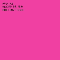 #F041A3 - Brilliant Rose Color Image