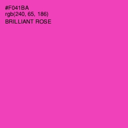 #F041BA - Brilliant Rose Color Image