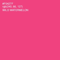 #F0427F - Wild Watermelon Color Image