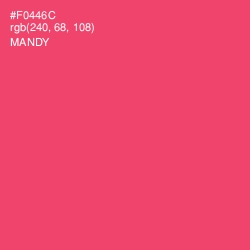 #F0446C - Mandy Color Image