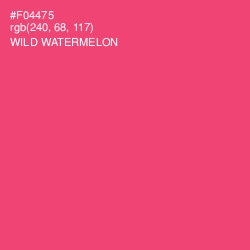 #F04475 - Wild Watermelon Color Image