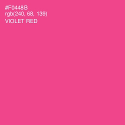 #F0448B - Violet Red Color Image
