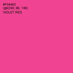 #F04492 - Violet Red Color Image