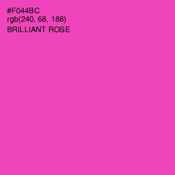 #F044BC - Brilliant Rose Color Image