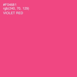 #F04681 - Violet Red Color Image