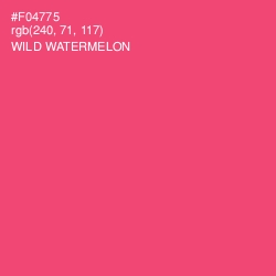 #F04775 - Wild Watermelon Color Image