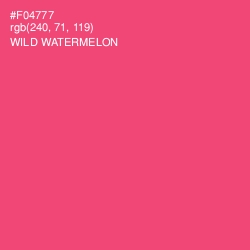 #F04777 - Wild Watermelon Color Image