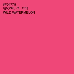 #F04779 - Wild Watermelon Color Image