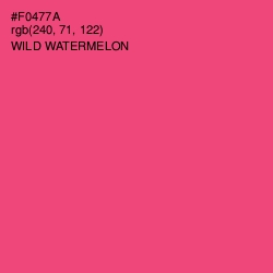 #F0477A - Wild Watermelon Color Image