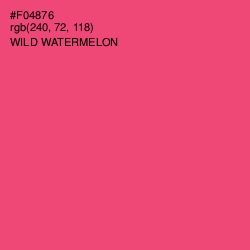 #F04876 - Wild Watermelon Color Image