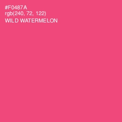 #F0487A - Wild Watermelon Color Image